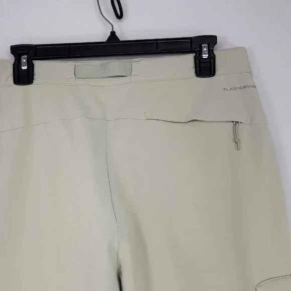 North Face Bridgeway Ankle Pants Womens 12 Green FlashDry-XD UPF 40+ Stretch - Picture 5 of 14